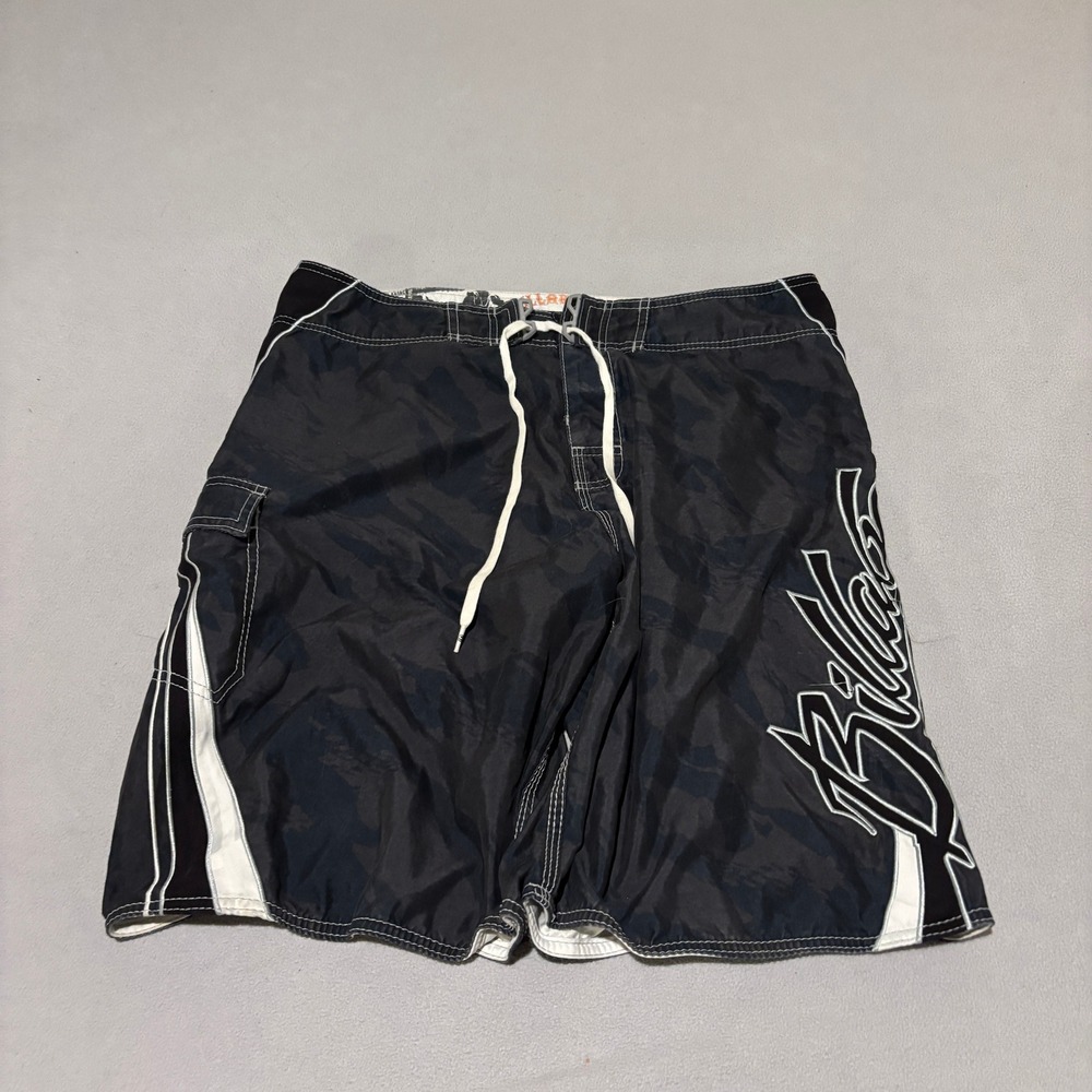 Billabong Mark Occhilupo Board Shorts Mens Size 36 Black Camo Swim Trunks
